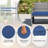 8 Piece Patio Furniture Set Outdoor Wicker Conversation Set w/ Tempered Glass Coffee Table-122751613