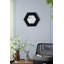 Miroir hexagonal 18,5 "x 18,5" avec cadre en bois, décoration murale pour le couloir de la salle de bain-671808676