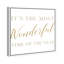 «Wonderful Time Gold», art textuel sur toile tendue-67180417-67180418