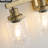 Clear Glass Shaded Golden 5- Vanity , Modern Iron Metal Bathroom Wall Sconce For Mirror, Perfect & Dressing Table Area, E26 Bulb Acceptable  No Bulbs With Shades, Mirror Fixture, Suited Refinement,-429502601-429502606
