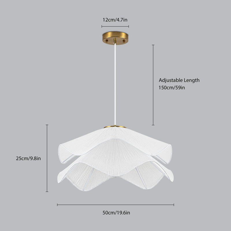 Canek 1-Light Dimmable Geometric Chandelier