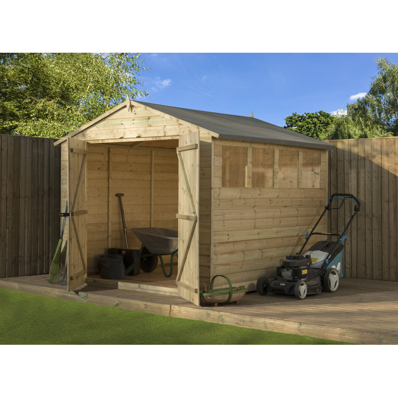 Premier Apex 8 Ft. W x 8 Ft. D Shiplap Wooden Shed