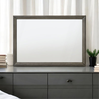 Miroir à finition chêne gris