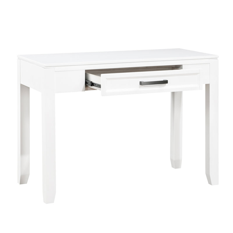 Writing Desk With Drawer, White