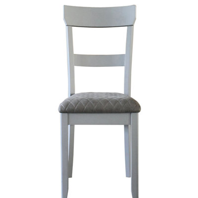 Fauteuil à dossier 2, siège en tissu gris, pieds de salle à manger, fauteuil de 2, rembourré,