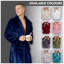 Flannel Mid-Calf Bathrobe with Pockets-119696202