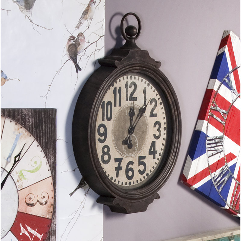 Wall Clock European Map 96cm