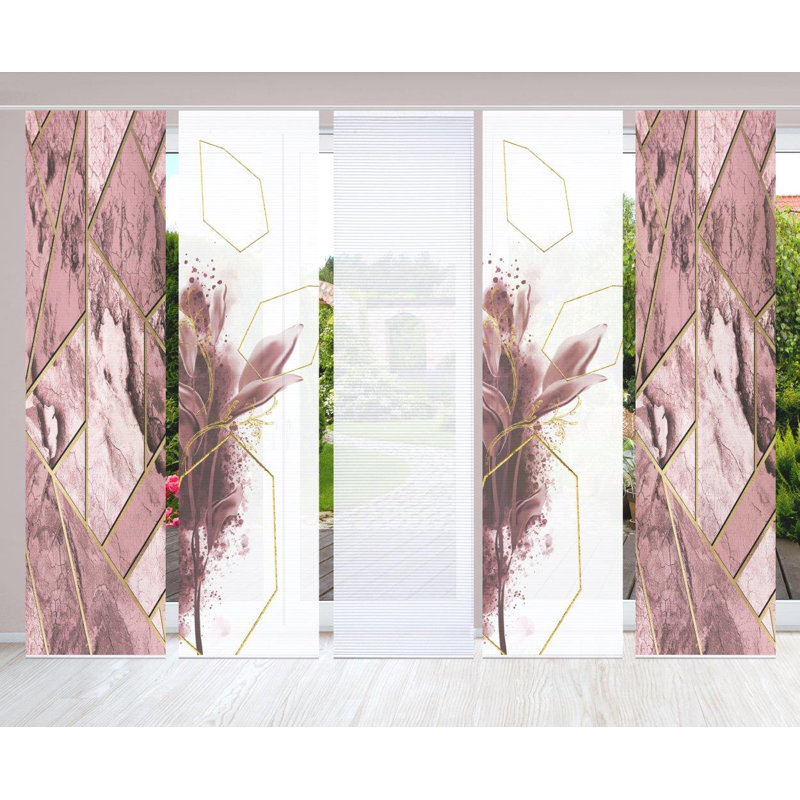 Semi Sheer Sliding Panel, in Grey