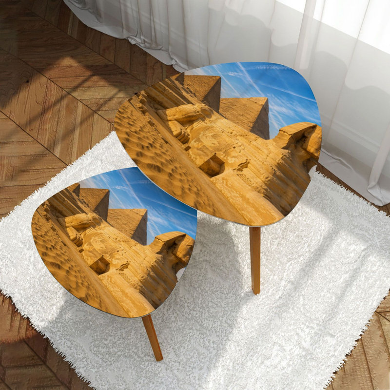 Ensemble de 2 tables gigognes Triangle