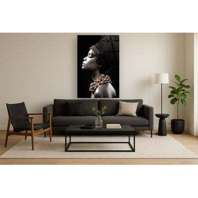 Art mural en verre trempé sans cadre à profil surélevé - 40 po x 60 po