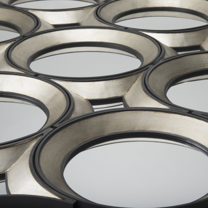 Hewett Solid Wood Round Mirror
