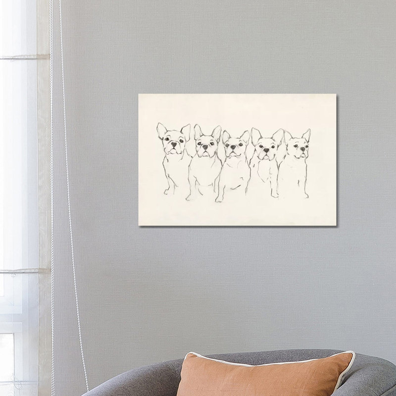 Snuggle Squad I par Ethan Harper - reproduction d'art, H 18 po x l 26 po x P 1,5 po, Toile tendue, Pas de tapis