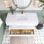 Meuble-lavabo mural simple 48 po avec plateau en marbre-1203213851