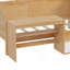 Lit de jour en bois avec tablettes de rangement et casiers-881649416