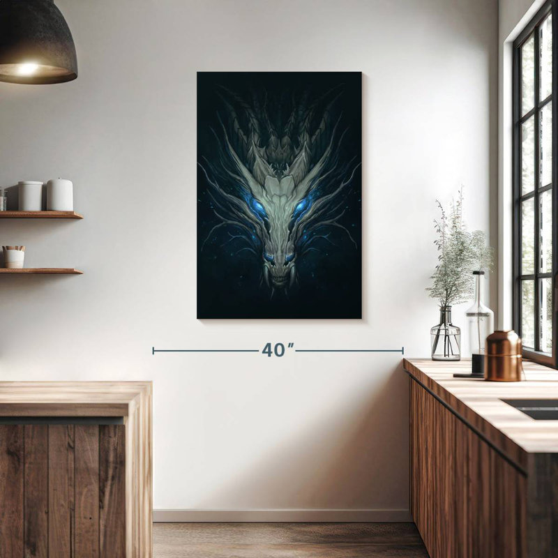 Kelan Blue Eyed Dragon, 39" H x 26" W