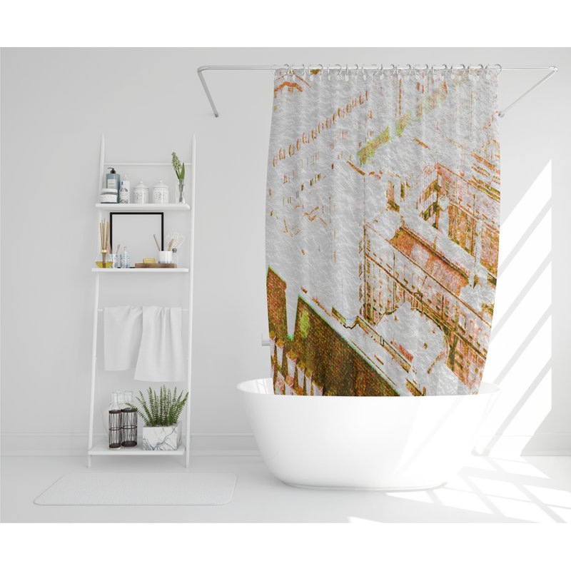Dilyan Polyester Shower Curtain Set