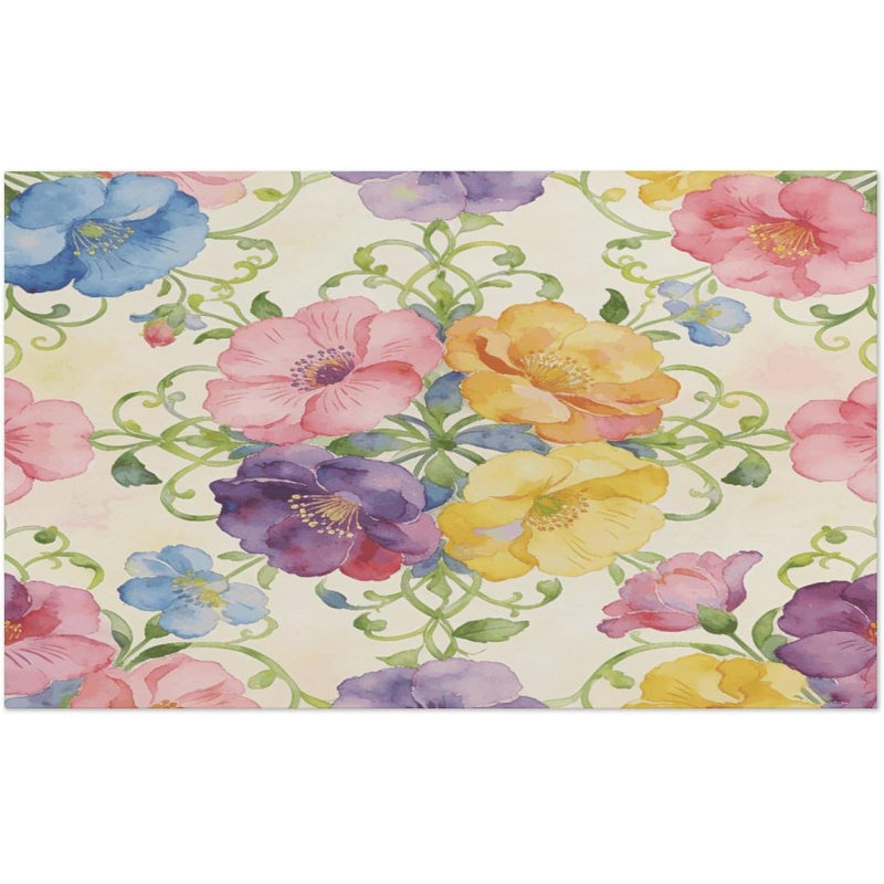 Flower Vines Weave Spring Beach Towel 50x60 Inch Oversized Soft Bath Towel Luxury Plush Thick Hotel Swim Pool Towels Super Quick Dry Travel Towels for Camping Gym Sports Yoga