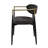 Gold & Rustic Espresso Finish 7PCS Dining Room Set