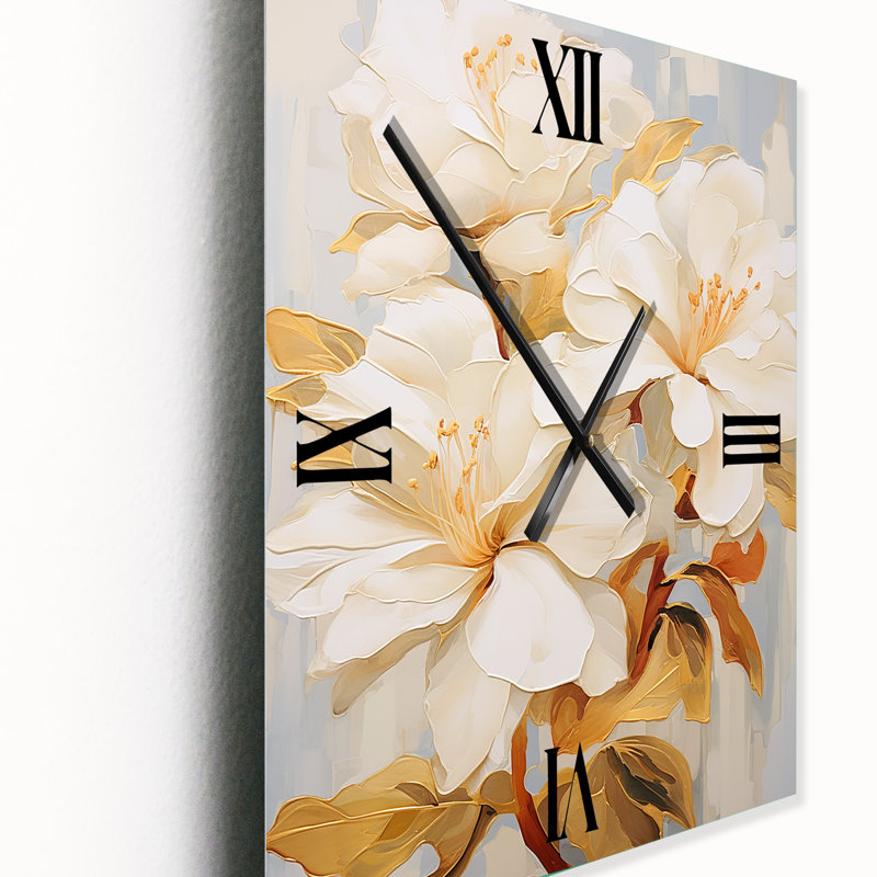 Luchezar - Horloge murale surdimensionnée rhododendron, Grand