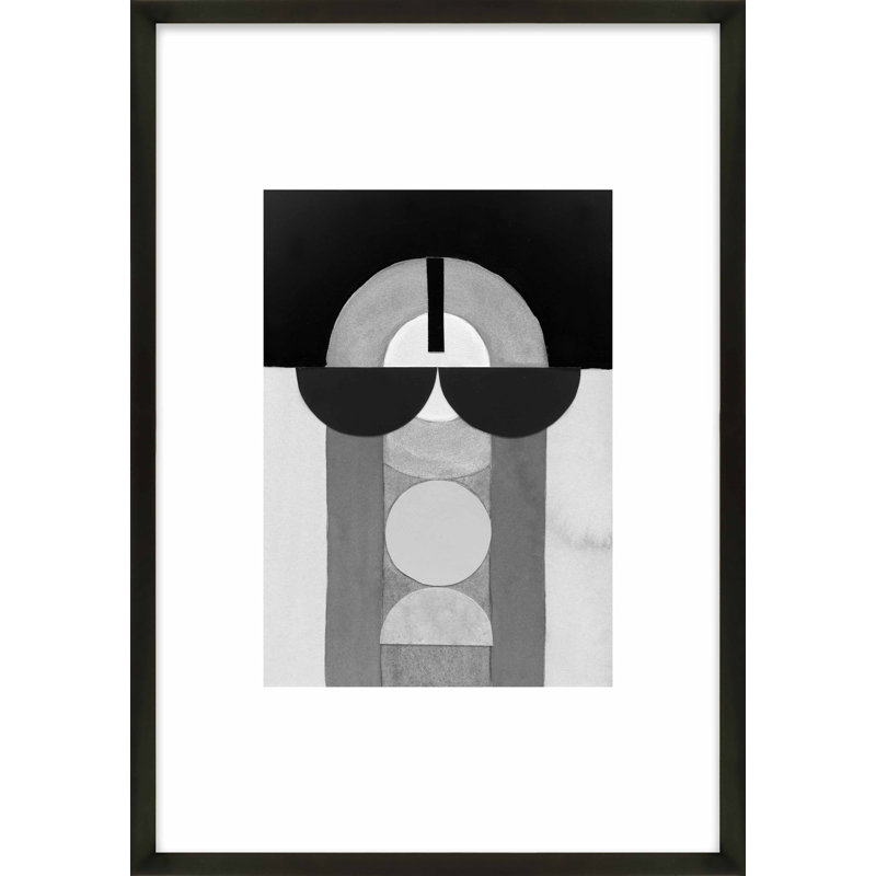 Composition Nr. 28 Painting by Allison Rietta, Black, 20" H x 14" W x 1.25" D