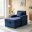 Fauteuil d'appoint confortable en velours côtelé-129239792