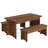 Farmhous Style Kitchen Table,3-Piece Dining Table,Computer desk