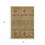 Tapis 3 pi x 5 pi beige taupe tribal intérieur lavable