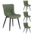 Comfortable Padded Dining Chairs with Back Easy Assembly Upholstered Side Chair, Accent Chairs for Kitchen, Dining Room