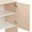 Buffet de rangement minimaliste de style L de 60 po avec 4 portes et dispositif de rebond pour le salon et le vestibule-710713563