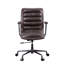 Chaise de bureau pivotante avec roulettes Distress