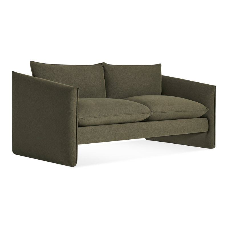 Softmore Sofa, 34" H x 74" W x 40" D, Kvadrat Guest Fatigue Polyester