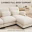Canapé modulaire en chenille 4 places Sarvis-694939475