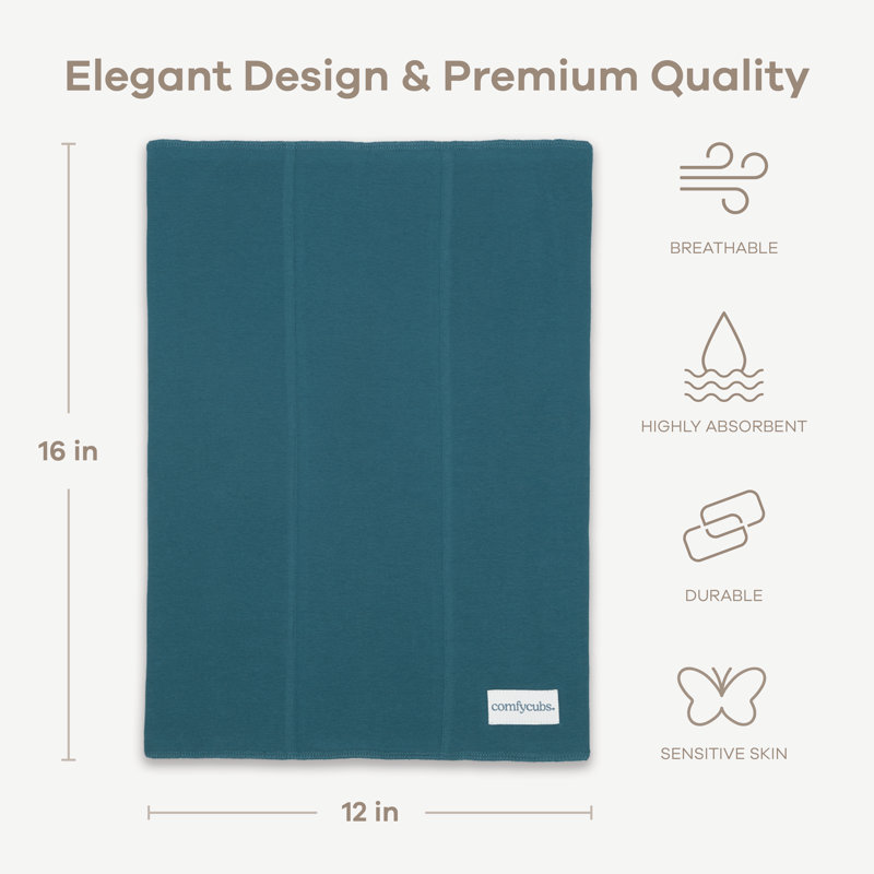 Cotton Burp Cloths 100% Cotton Bath Towels, Neptune