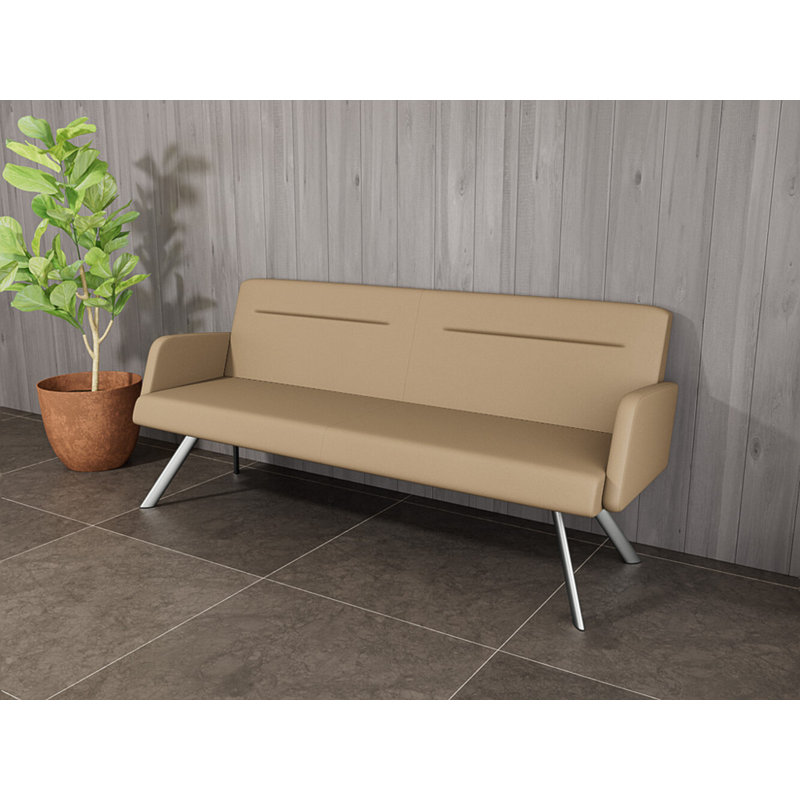 Pieds de canapé Willow, Argent argent, Patriot Plus taupe - vinyle, Yes