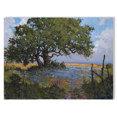 Texas Afternoon, Fine Art Giclee Print On Gallery Wrap Canvas