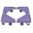 Stalwart Multi Purpose Dolly With 4 feet Locking Swivel Wheels Levels and Adjustable Base for Moving