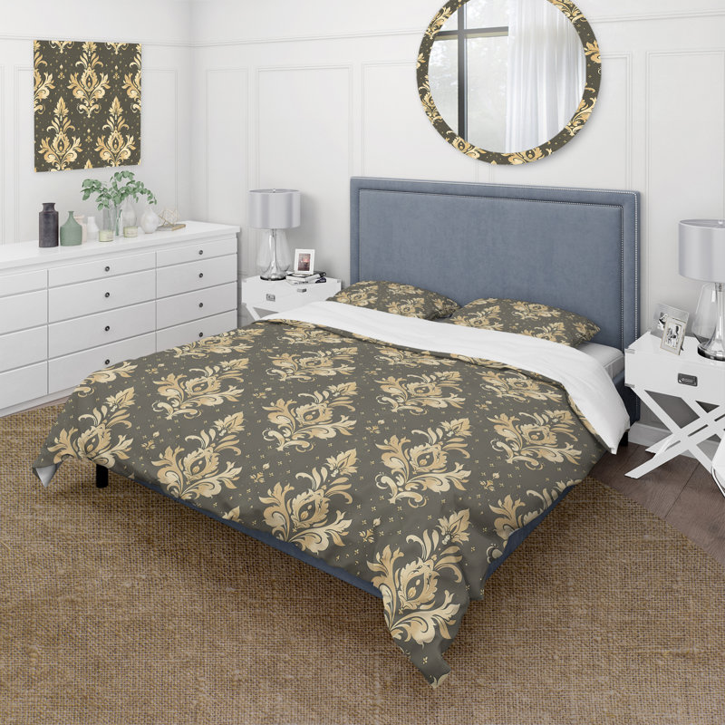 Ensemble de housse de couette Traditional, Housse de couette simple et deux taies décorative