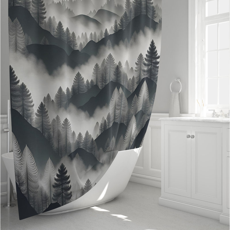 Hibben Shower Curtain, 72" H x 70" W