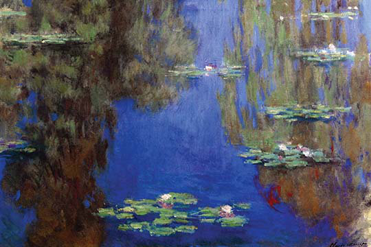 « monet-water lilies » par claude monet, reproduction d’art