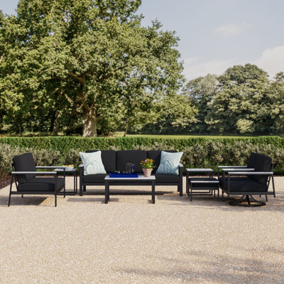 Townsend 6 Person Sofa Seating Group with Sunbrella Cushions