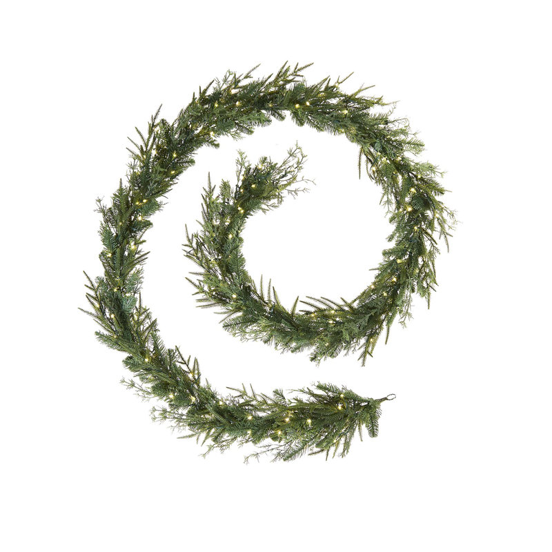 17cm Lighted Faux Garland with Lights