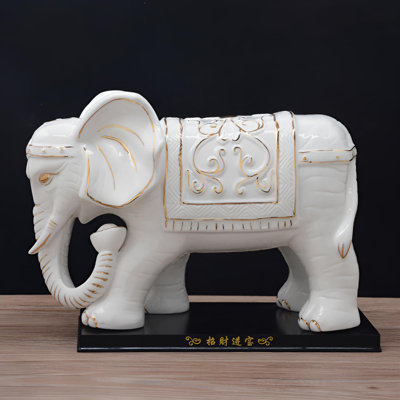 Handcrafted Ceramic Elephant Decor