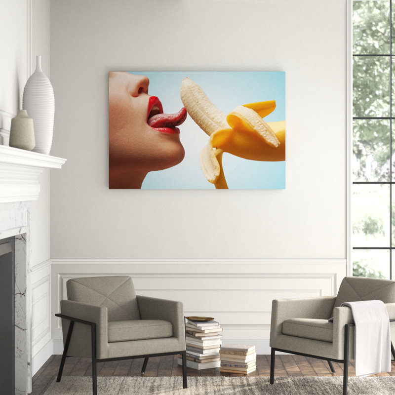 Going Bananas Print, Acrylic, 30" H x 40" W x 1.5" D