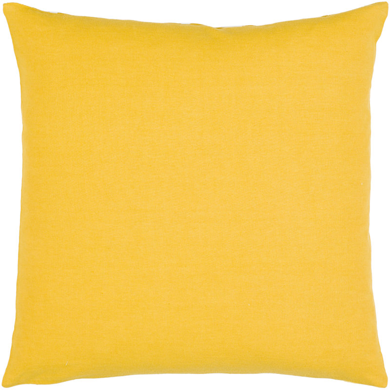 Lachen Saffron and Cream Cotton Kids Square Pillow