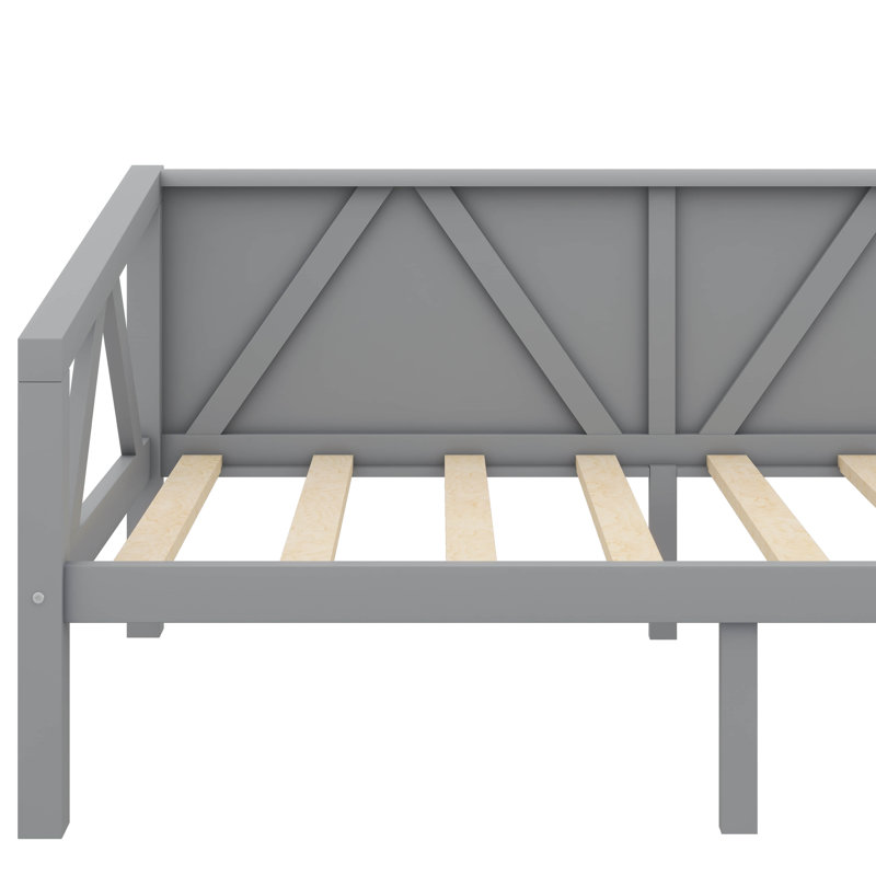 Modern Minimalist Daybed, Gray, Twin