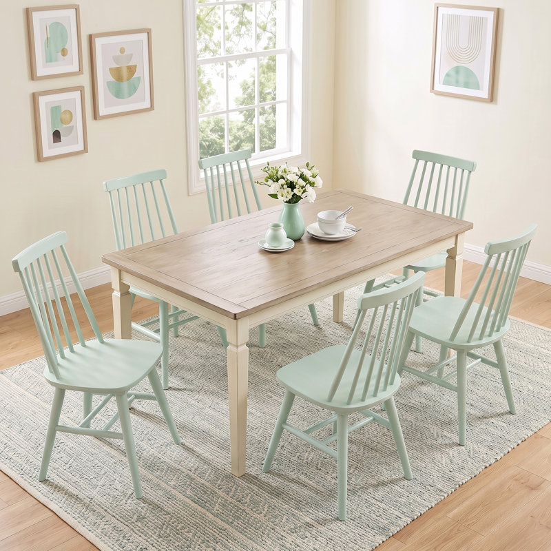 Chaises de salle à manger Alvie, Menthe douce