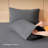 Moomee Fitted Sheet with Pillowcases 3-Piece Set 100% Washed Cotton Linen Like Textured-120928291-120928282