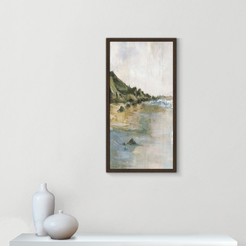 Impression «Tide’s Edge» par Casa Fine Arts, Noyer, H 31 po x l 16 po x P 0,75 po, Reproduction encadrée sans passe-partout