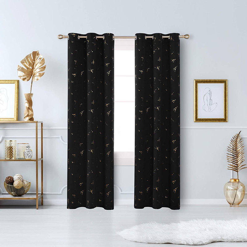 Makvala Room Darkening Curtain Pair, Coral Pink, 42" W x 108" L