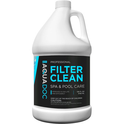 Nettoyant pour filtre de bain à remous, nettoyant pour filtre de piscine et nettoyeur de cartouche de piscine - Nettoyant pour filtre de spa Solution de nettoyage pour filtre à tremper et spa pour cartouches HotTub. Filtre dégraisseur facile à utiliser - AquaDoc Gal